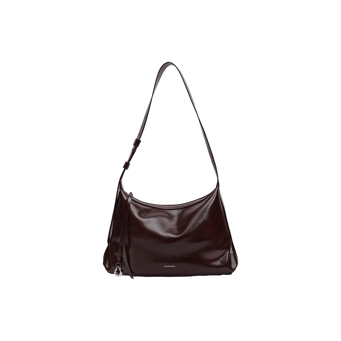 Tanita West Коровья кожа Сумка на плечо Большая Женская Карамельно-коричневый