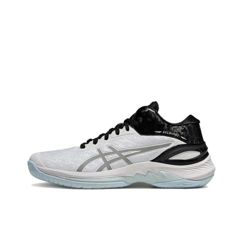 ASICS GELBURST 28 Амортизаторы Slip-resistant устойчивые к истиранию MID Баскетбольные кроссовки Мужские Белый Серебряный