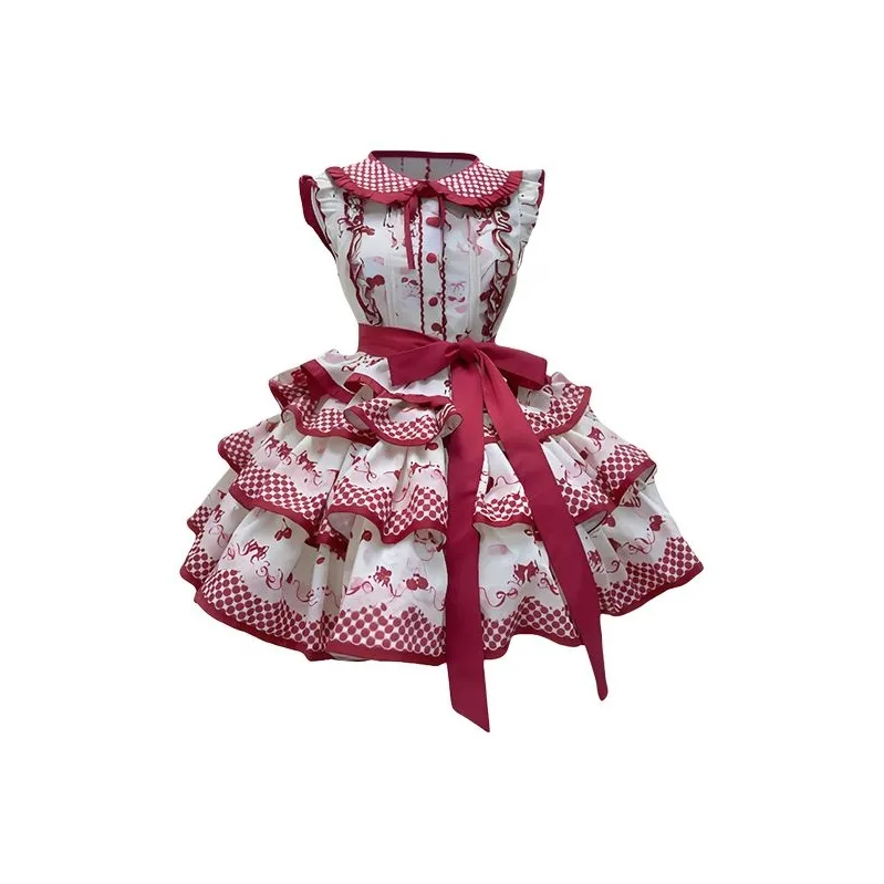 COVT Вишня Пышная Юбка Женские Лолита Платья