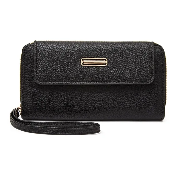 Old Man's Head Синтетическая кожа Кошелек Женские Черный Абрикосовый Оранжевый