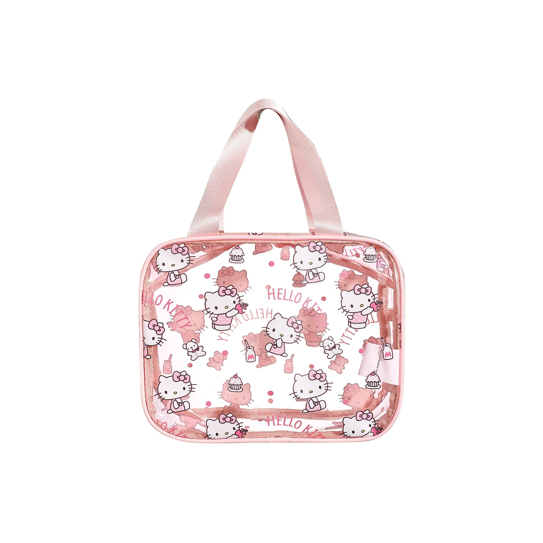 Sanrio Hello Kitty PVC Cosmetic Органайзер для путешествий Женский Розовый