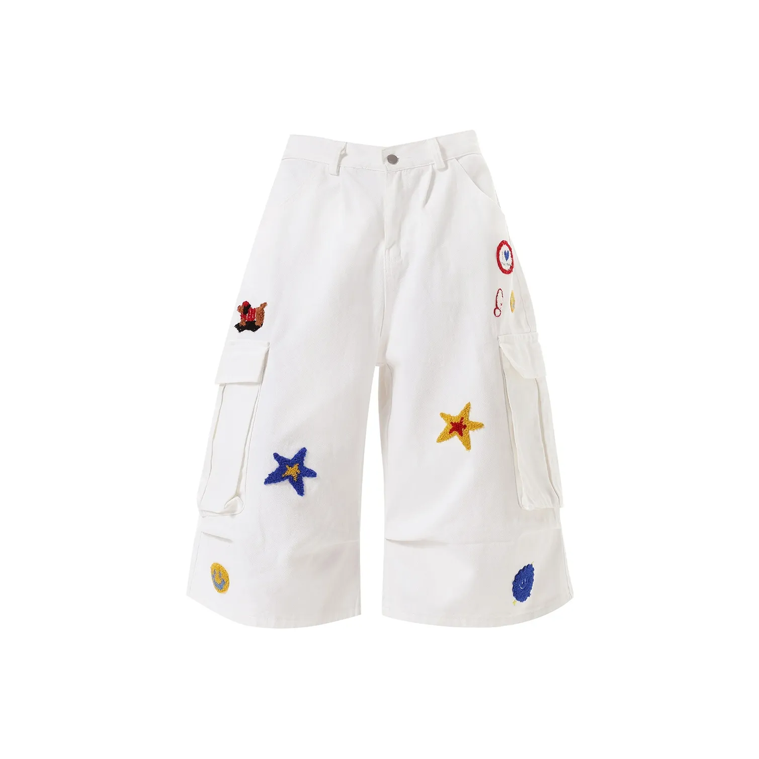 XIAOLIZI Белые Женские Джинсовые Шорты