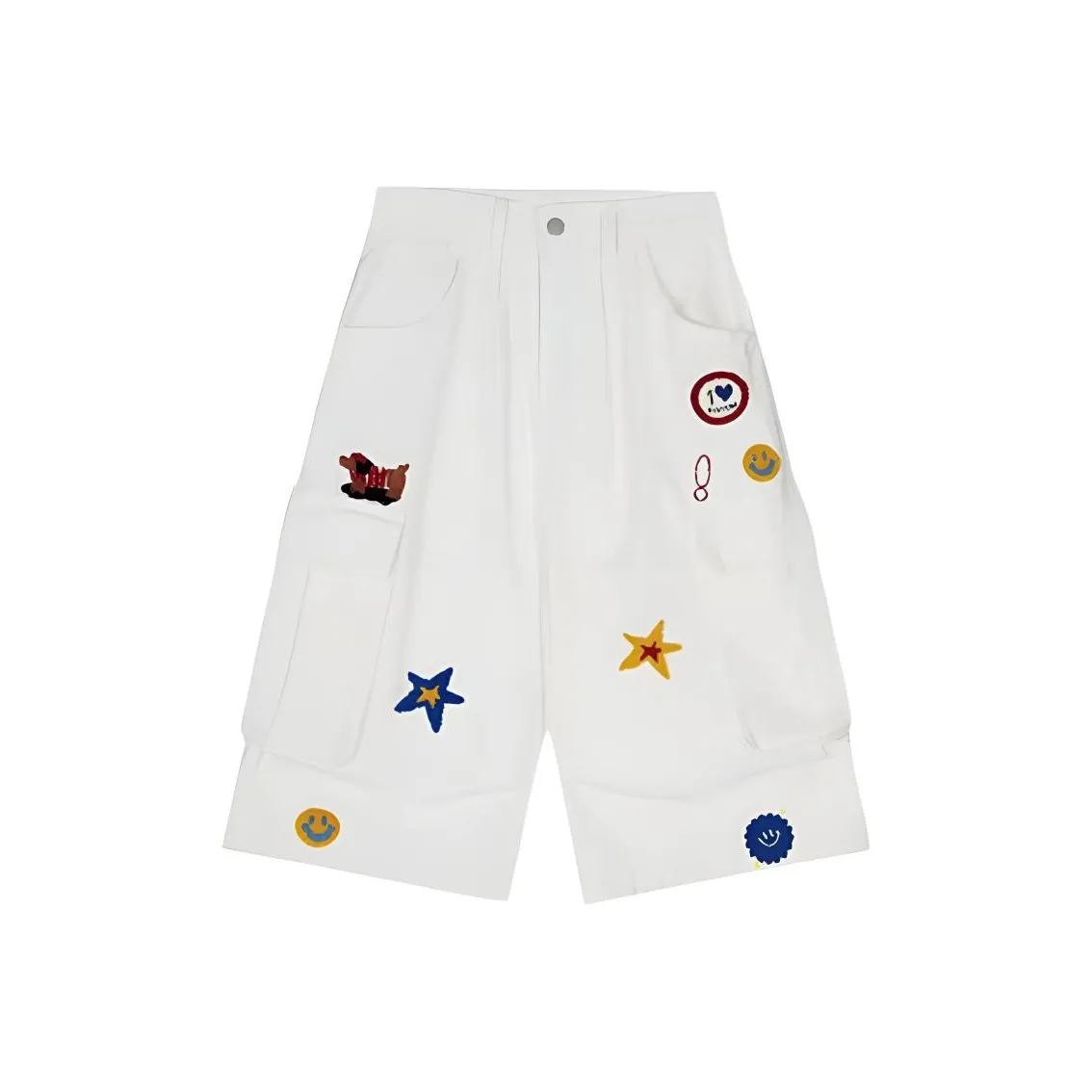 IUNOP Белые Женские Карго Шорты