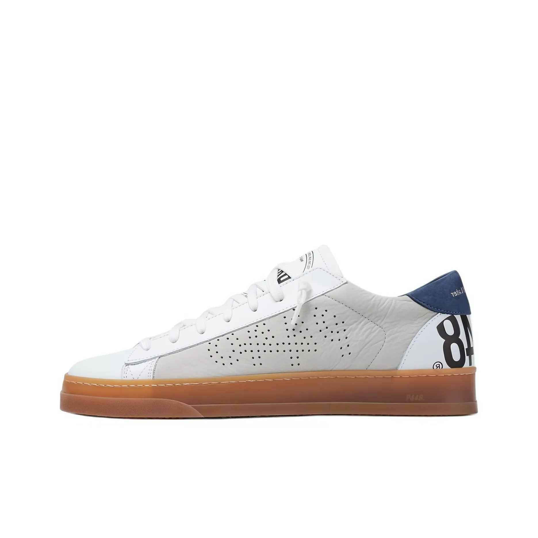 P448 Skateboard Shoes Unisex Low-Top White Blue