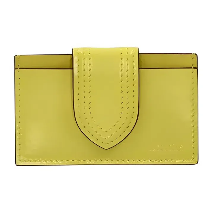 Jacquemus Leather Card Holder Women's Yellow