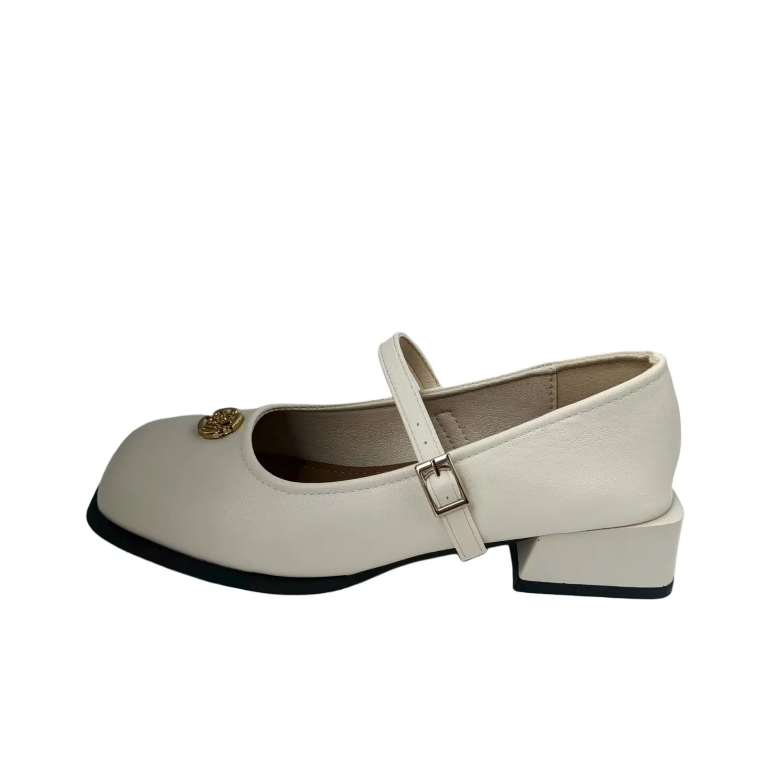 Wuji Грубый каблук Мэри Джейн туфли 3,5CM Женские