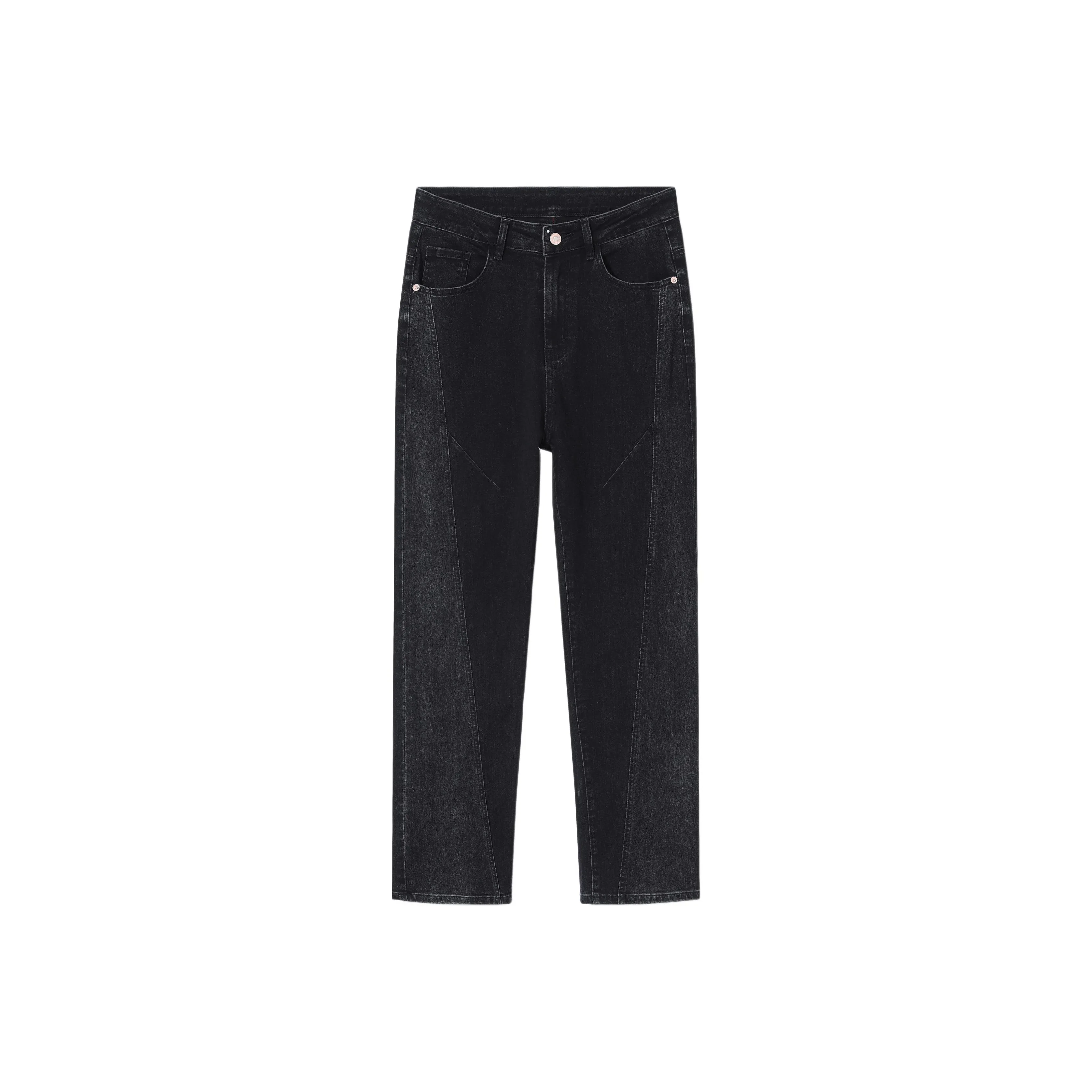 YASHENQISHI 14T8885 Черный градиент Унисекс Джинсы