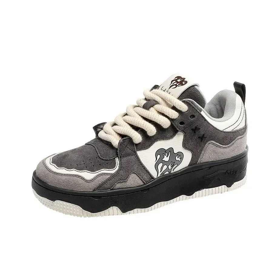 RYAW Амортизация Износостойкие Низкие Кроссовки для Скейтбординга Женские Черные Серые