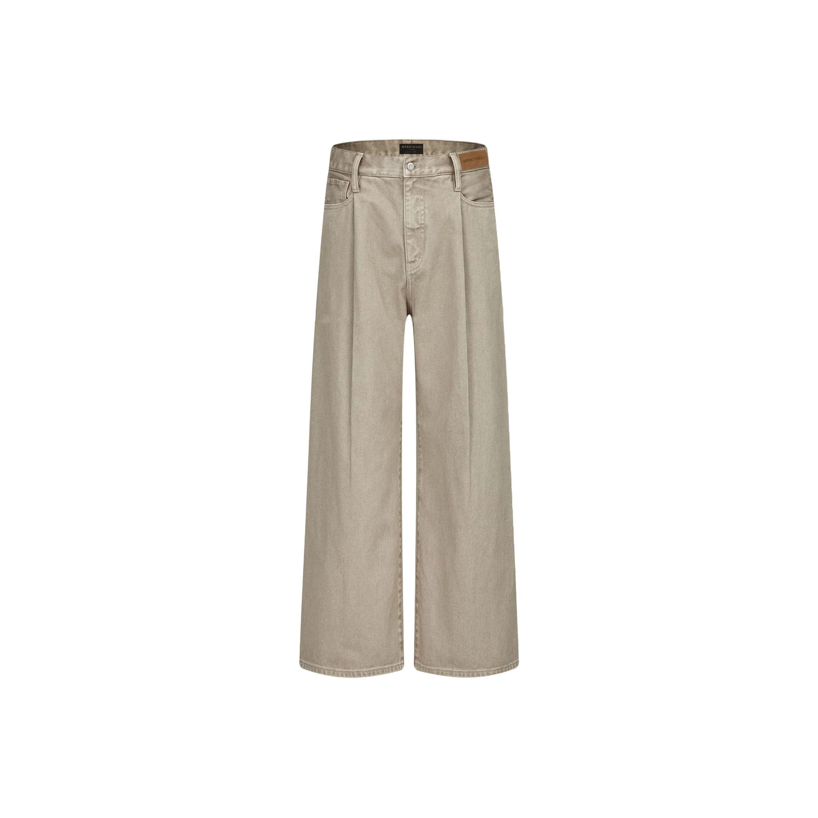 MOO&TONAL Хаки Унисекс Джинсы