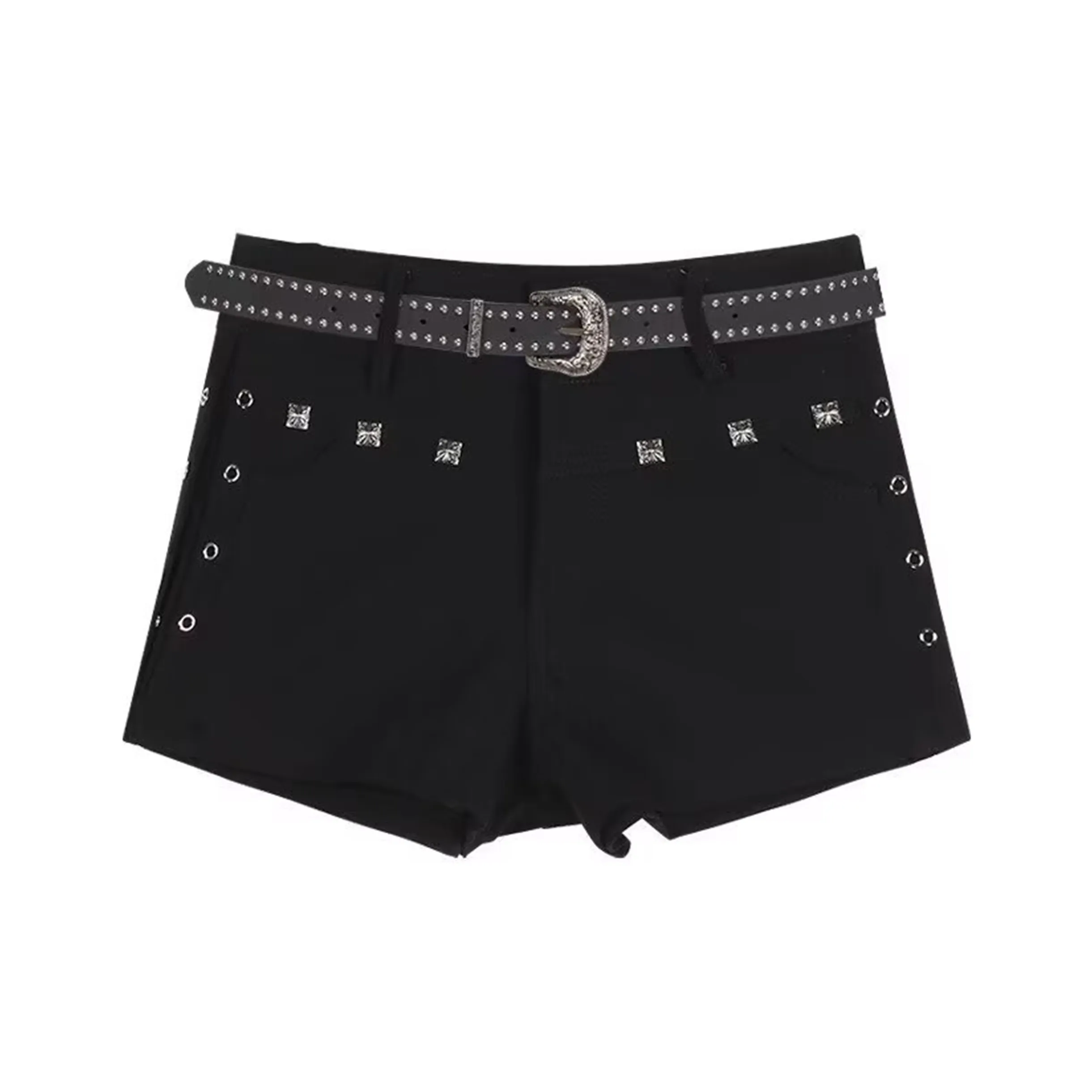 REXSHION Черные Женские Джинсовые Шорты