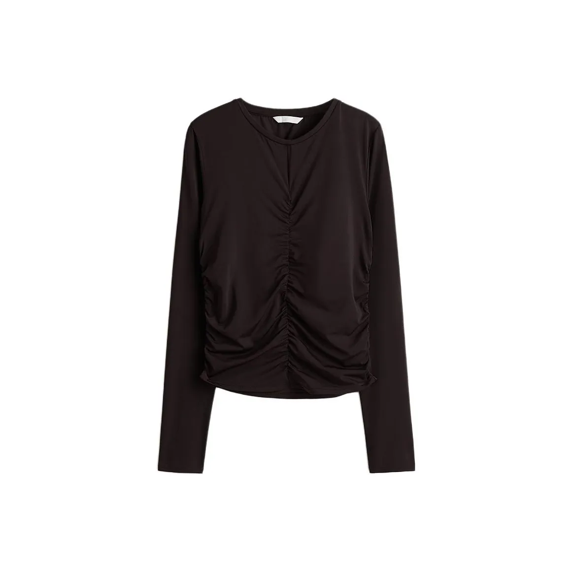 H&M Темно-коричневые женские футболки