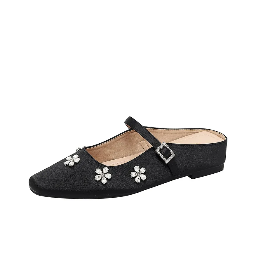 BIGTREE Резиновая подошва стразы устойчивые к истиранию домашние тапочки женские