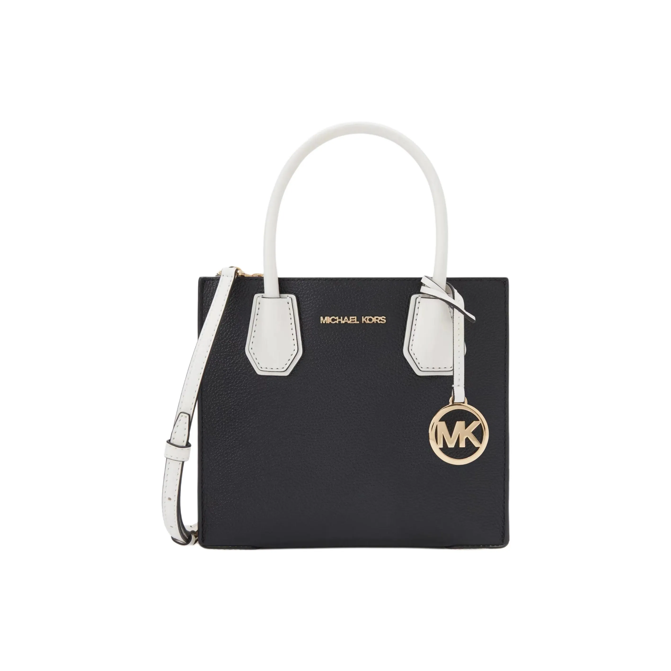 MICHAEL KORS Mercer Коровья кожа Сумка Средний Женские Черный Белый