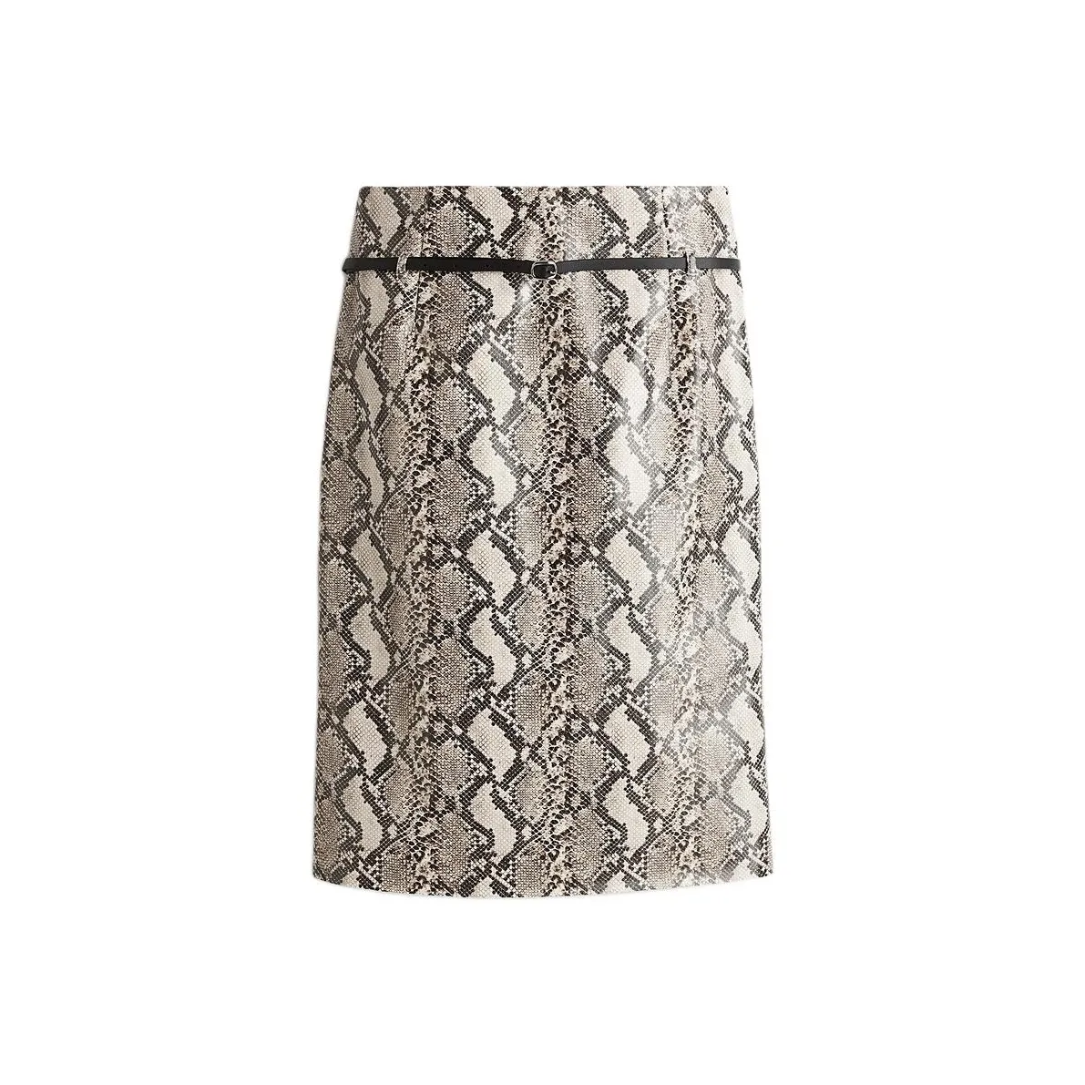 H&M Светлый Бежевый/Змеиная Кожа с Принтом Женская Повседневная Длинная Юбка