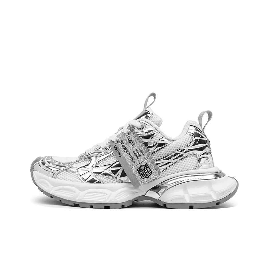 NFL Ultra S Жидкость Низкий Топ Толстая Подошва Кроссовки Унисекс Серый Белый