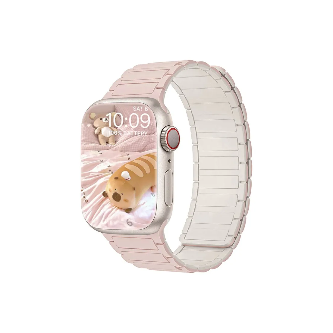 ZHISHENG Ремешок Apple Совместимость Кремниевый Материал 219 мм