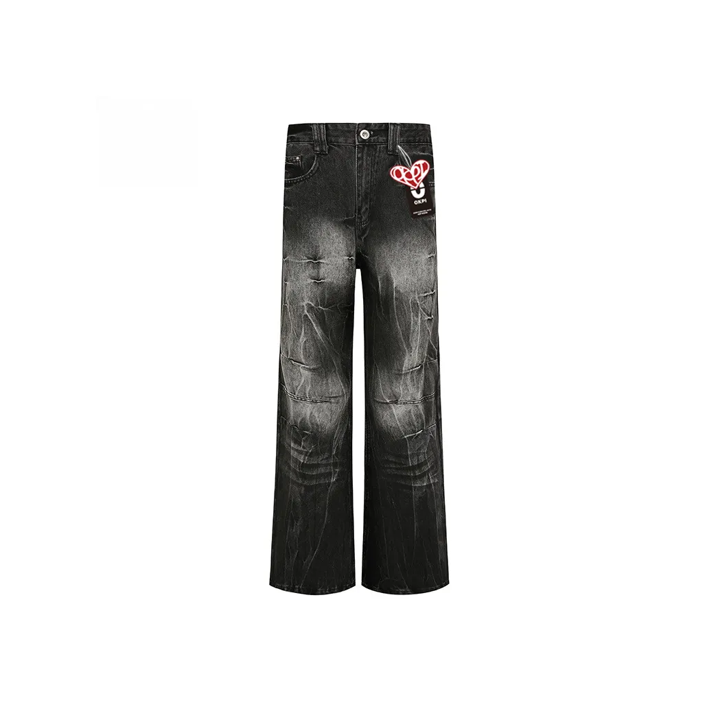 OKPI Черный ☆ Ремень Бренд Ювелирные украшения Унисекс Джинсы