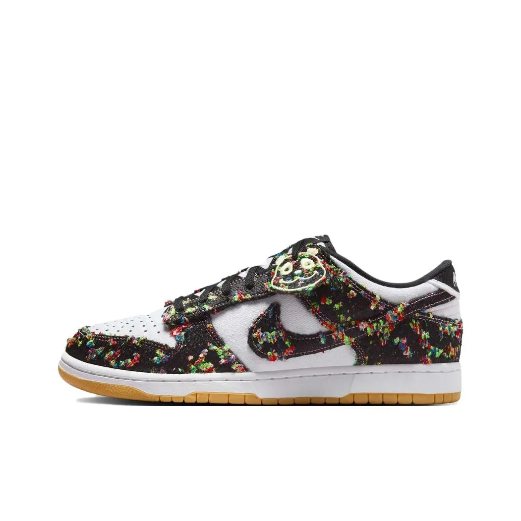 Nike Dunk Low Топ Скейтборд Кроссовки Унисекс Белый Черный