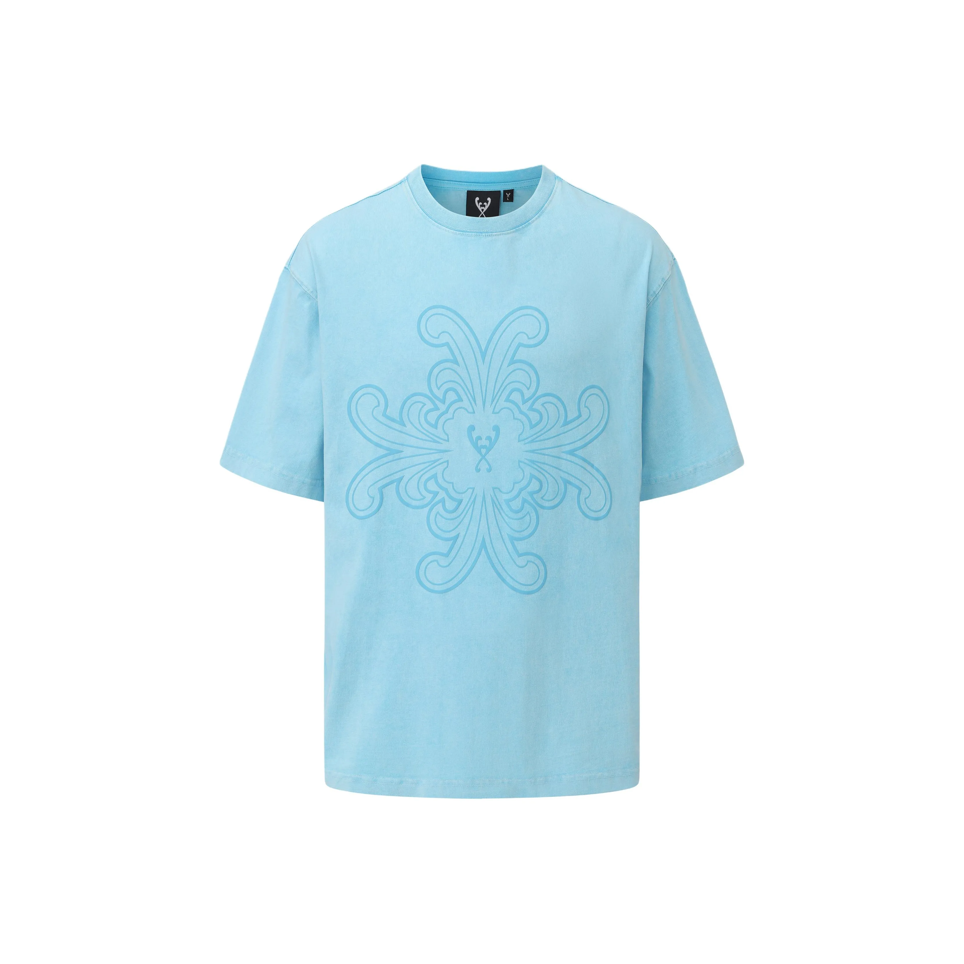 YUHUA Светло-синие женские футболки T