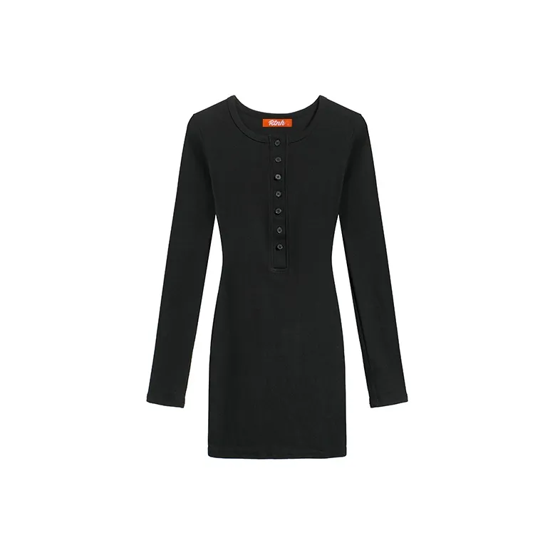 RTNH Длинное платье с длинными рукавами женское