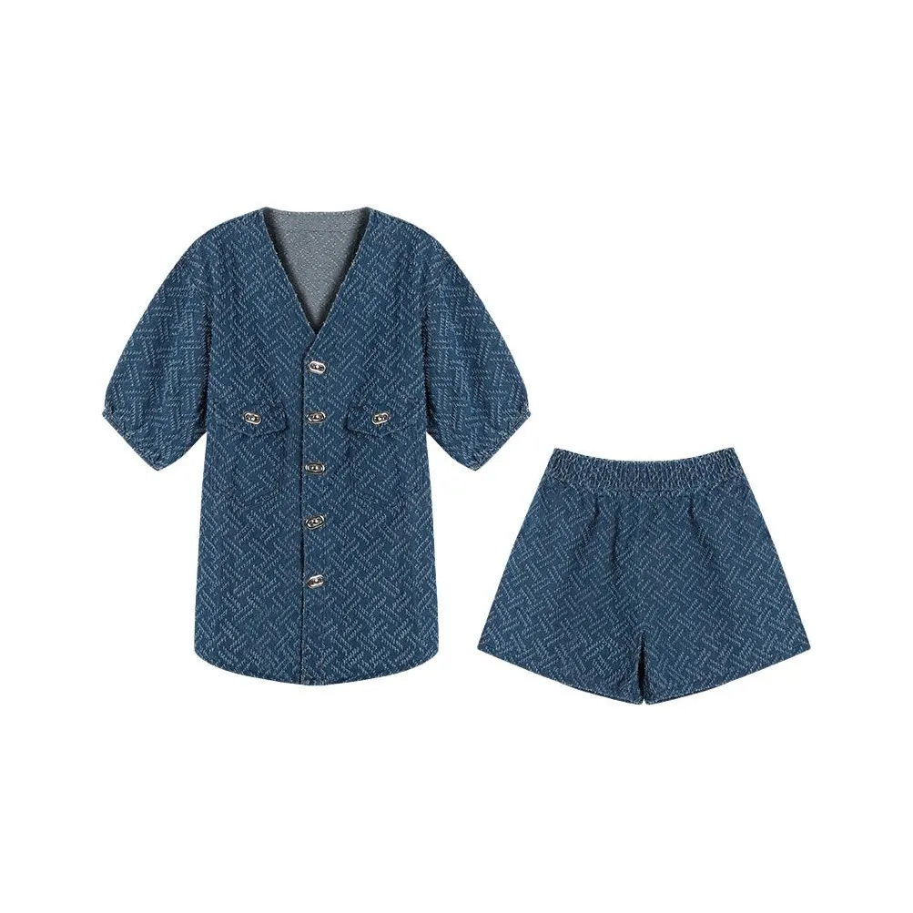 Weekly Короткий рукав Женственный Легкий Элегантный Универсальный Повседневный Костюм Женские