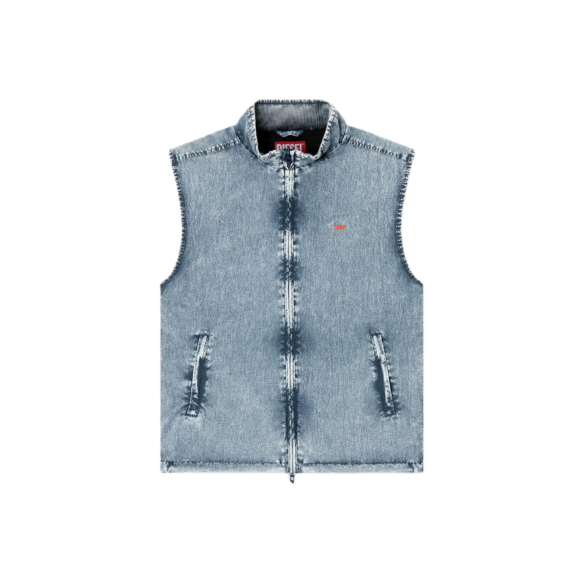 DIESEL Мужские жилеты светло-синие