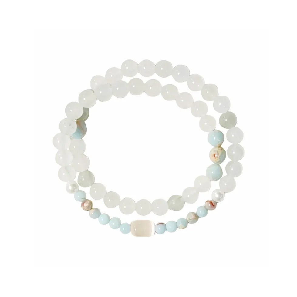 BAIMUMOU Цветное стекло Браслеты Унисекс