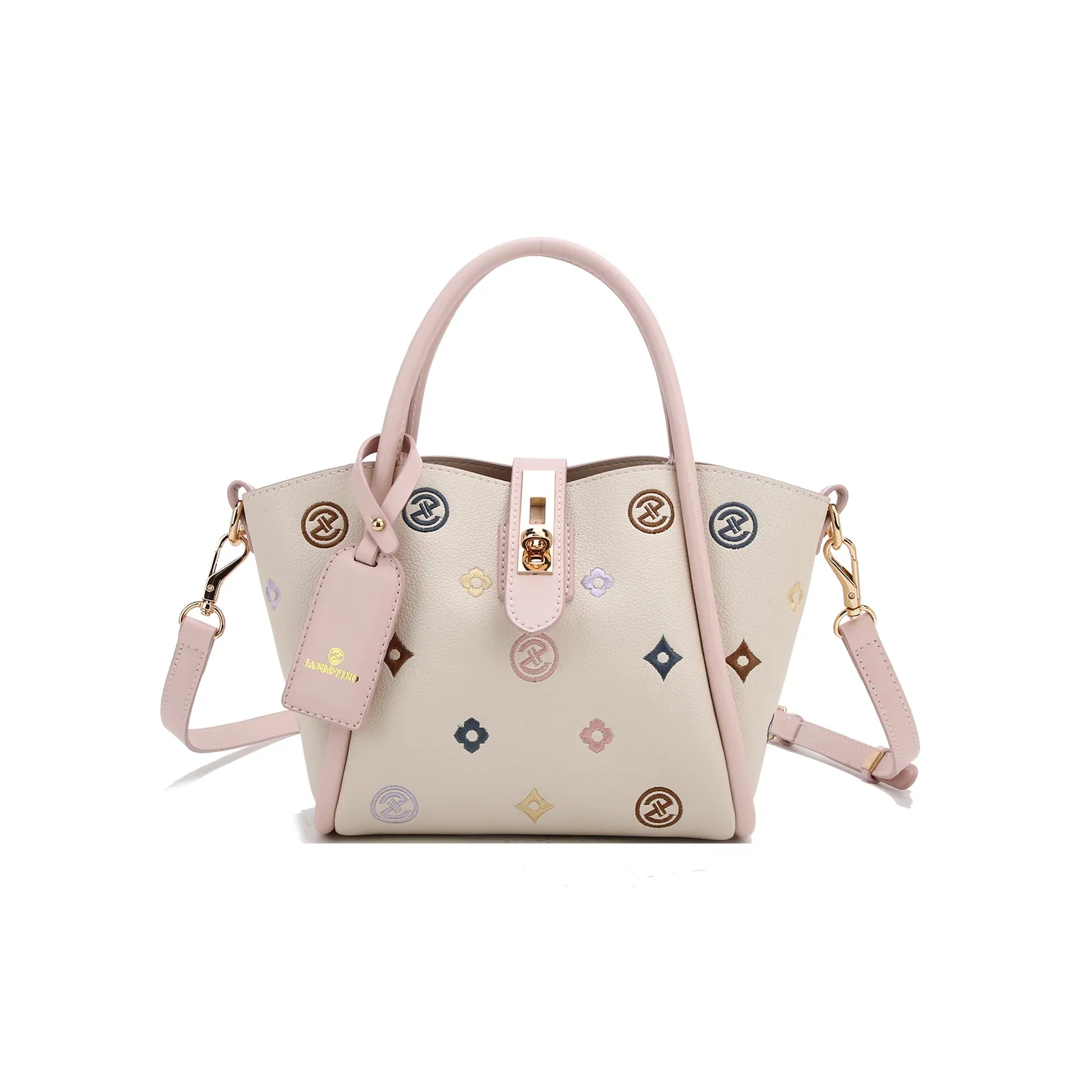 JANITINO ПУ (полиуретан) Сумка Стандартная Женская Экрю