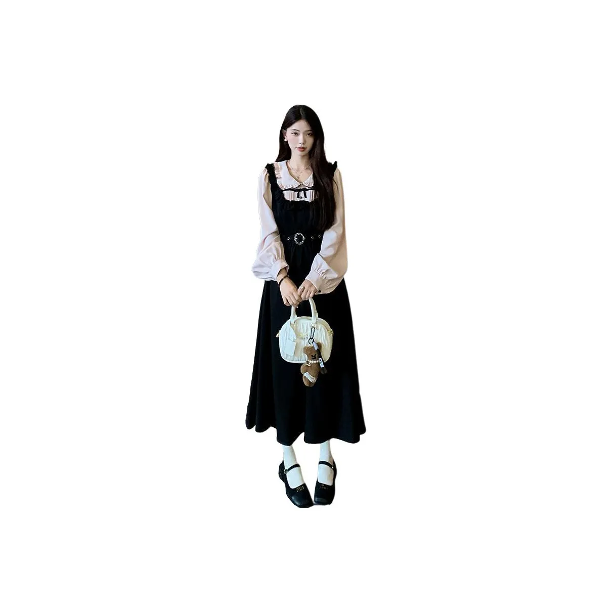 ZCDECO Длинное платье с длинными рукавами женское