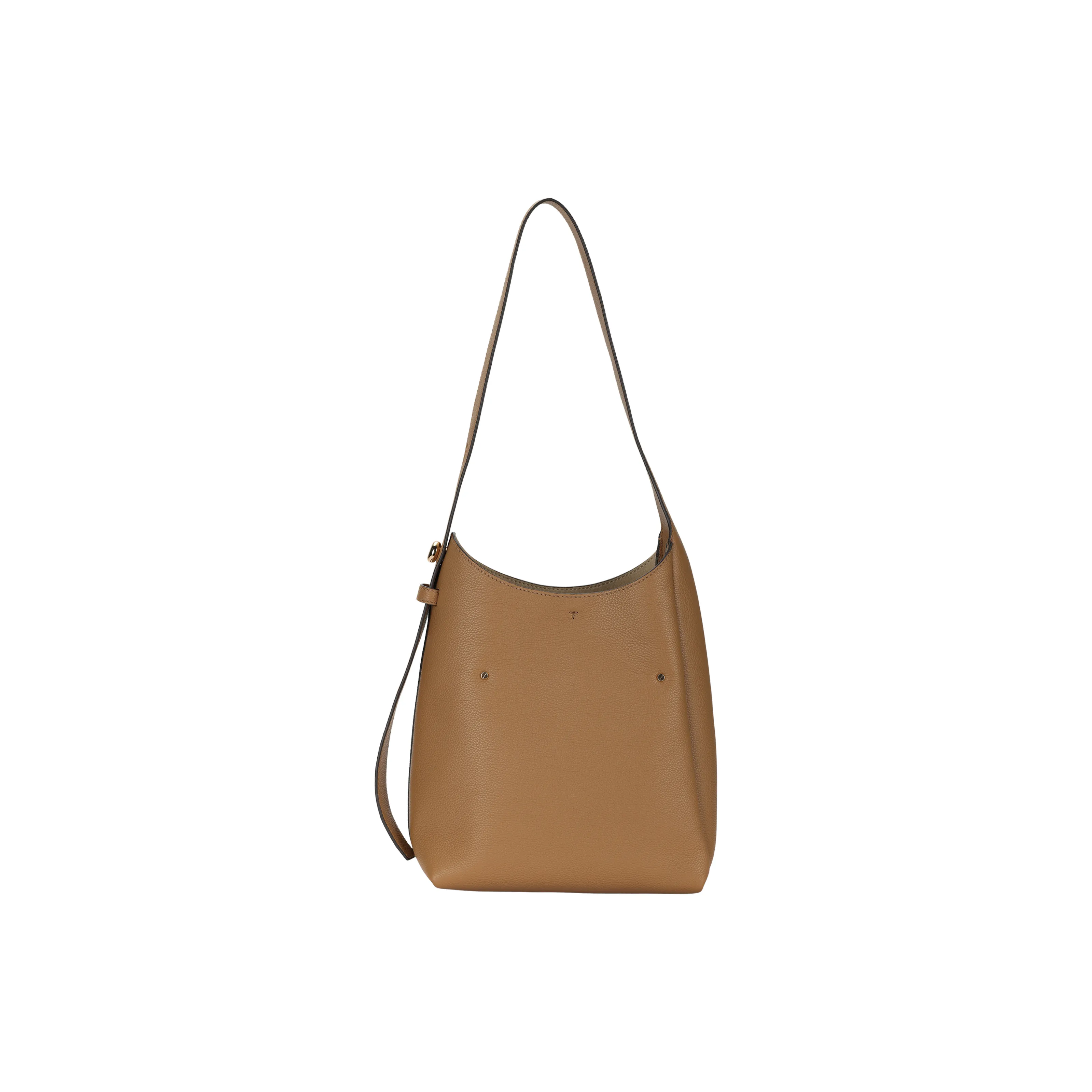 TORY BURCH Romy Cow Leather Shoulder Bag Trumpets Women's Tiramisu