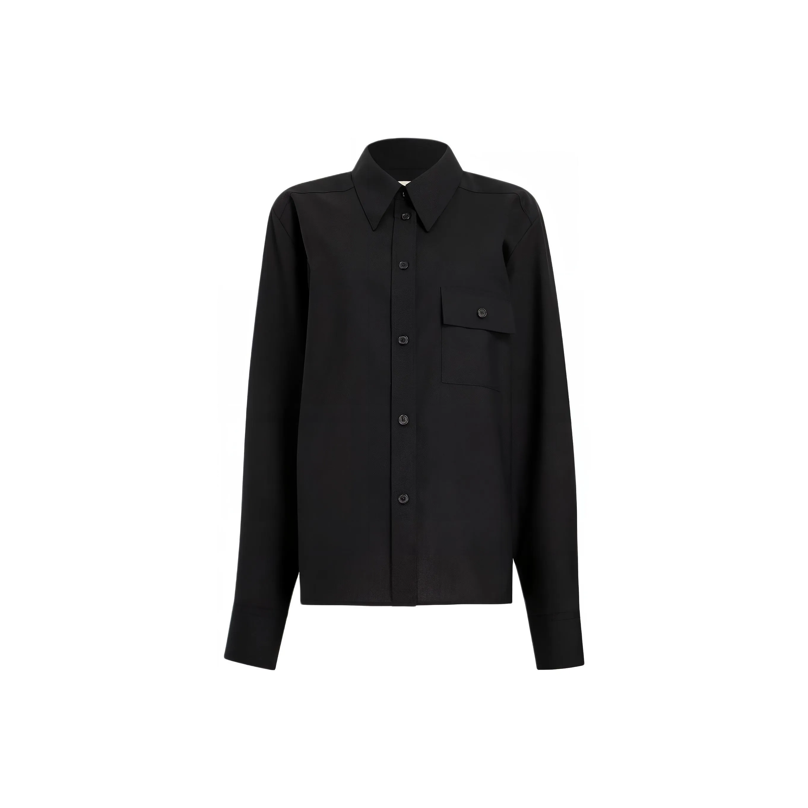 KHAITE Yatty Long Sleeved Button Up Top