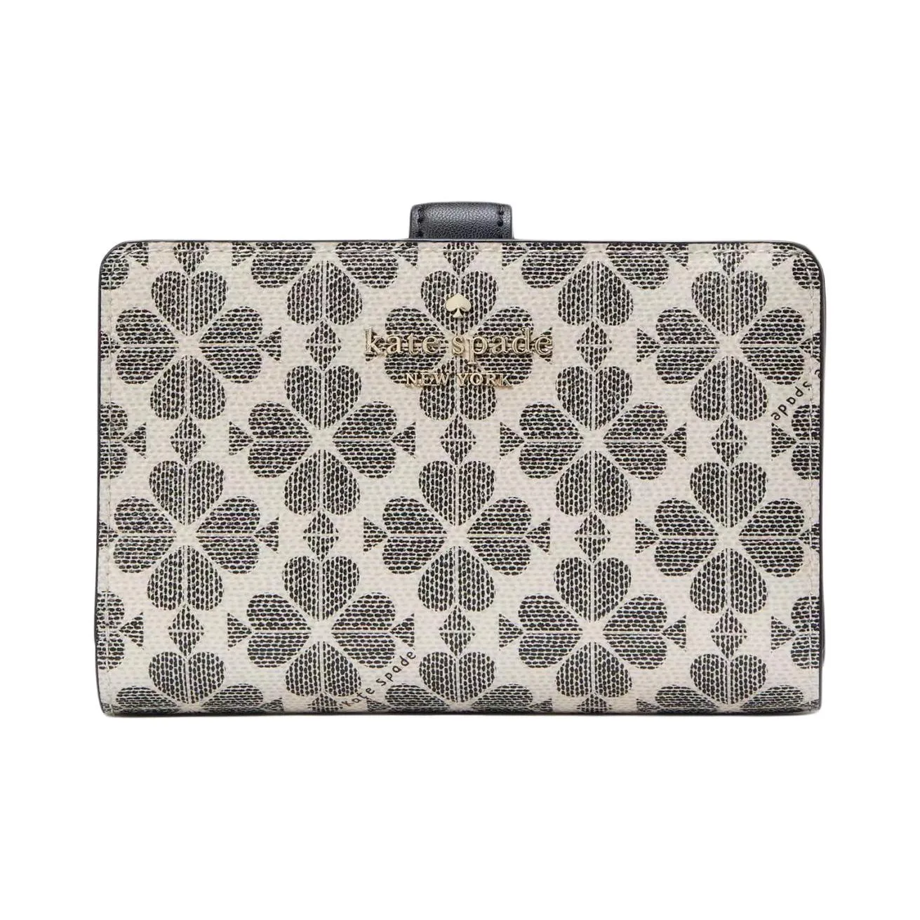 Kate Spade PVC Polyvinyl Chloride Wallet Medium Women's Black & Multicolor