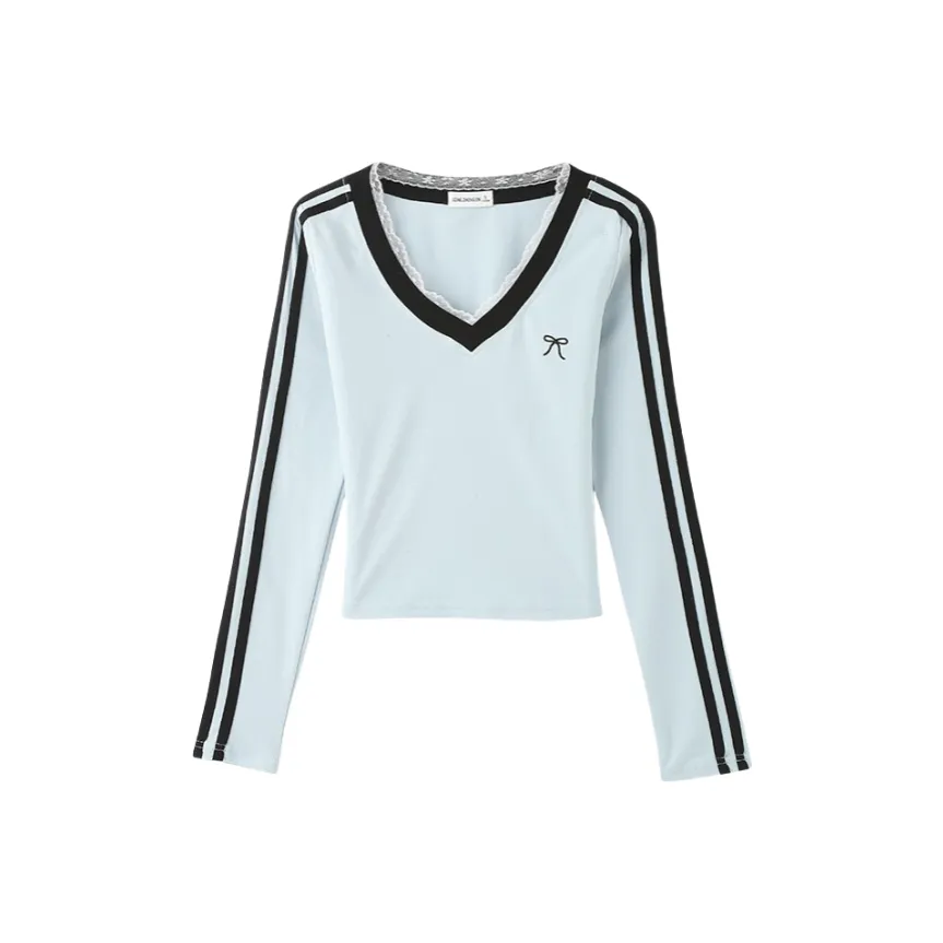 MIMOSA CHUR Светло-синие Женские T-рубашки