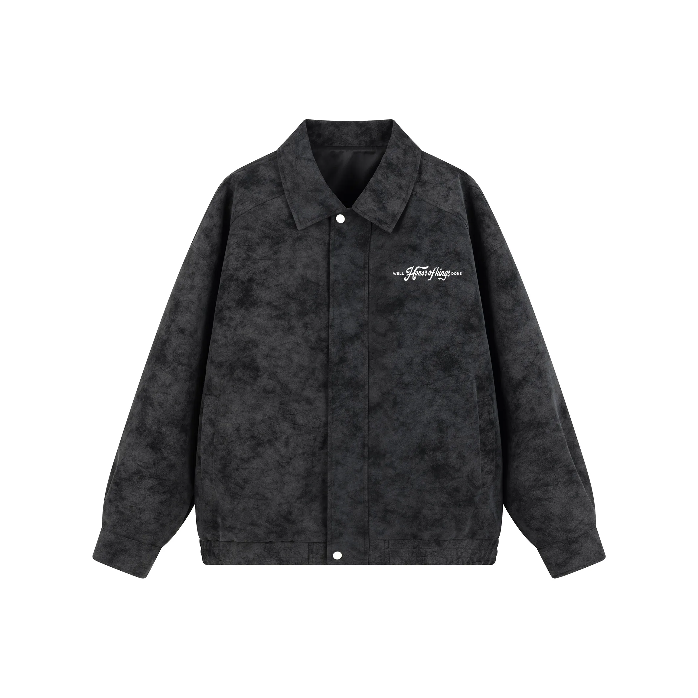 Honor of Kings Кожа Куртка Слоган Секция Унисекс