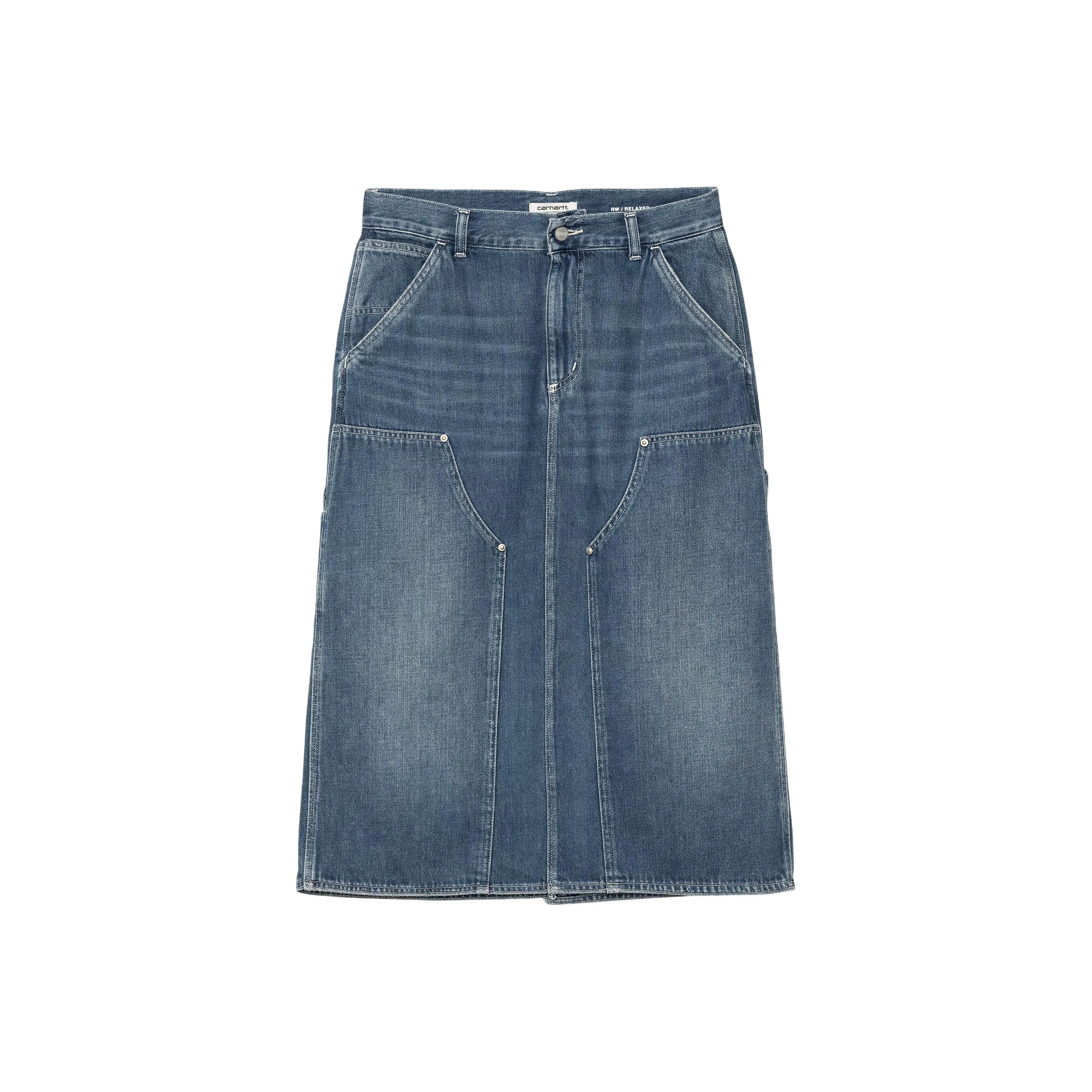 Carhartt WIP Single Knee FW25 Деним Длинный Юбка Женские