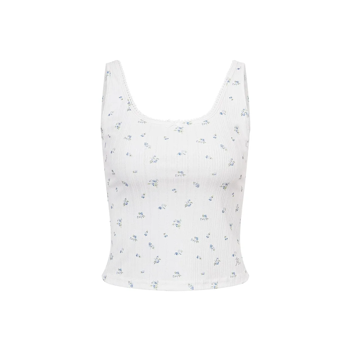 Ariseism Цветочный Топ без рукавов Женские Лето Горячая девушка Облегающий крой Топ Женские