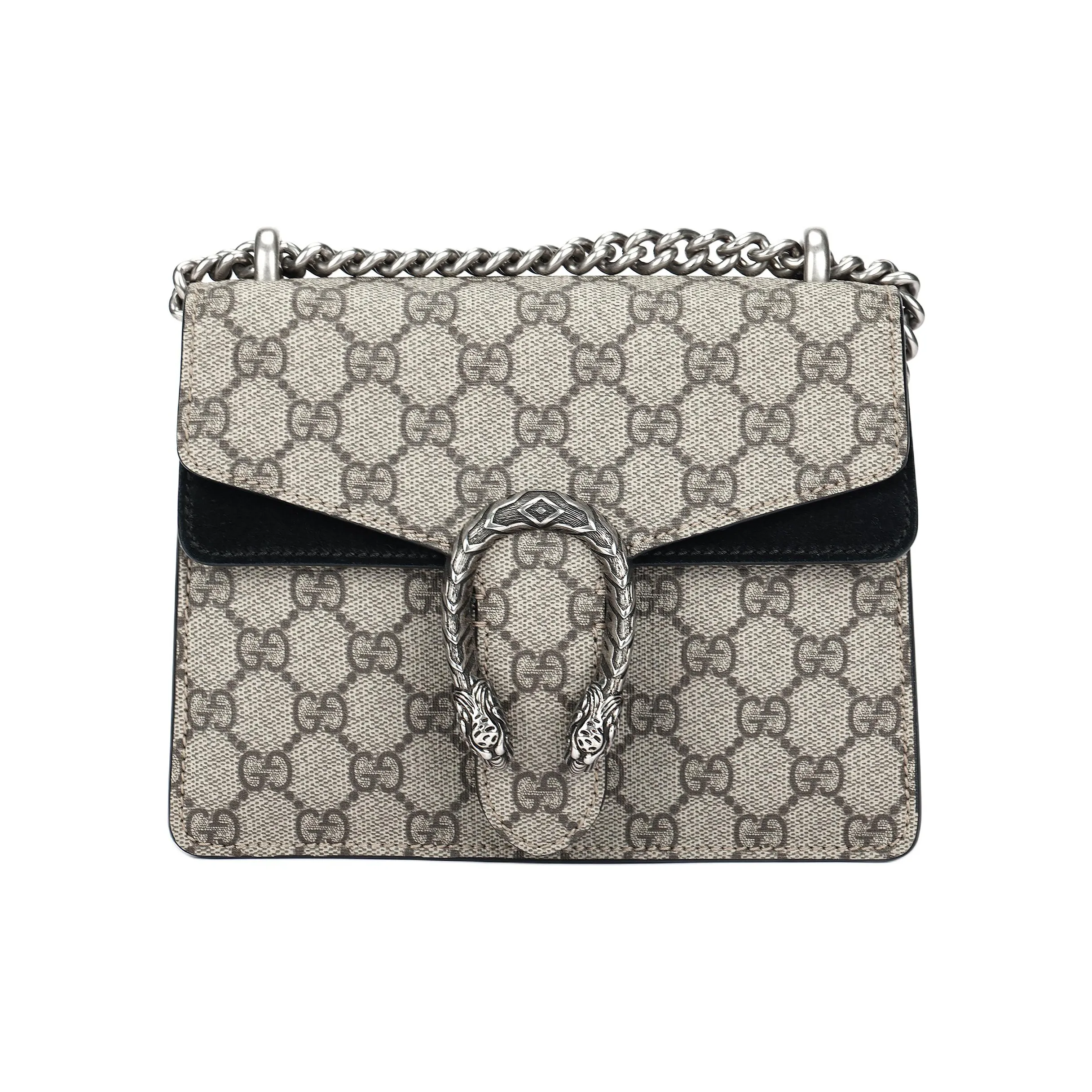 GUCCI Dionysus Canvas With Leather Crossbody Bag Shoulder Bag Women's Brown