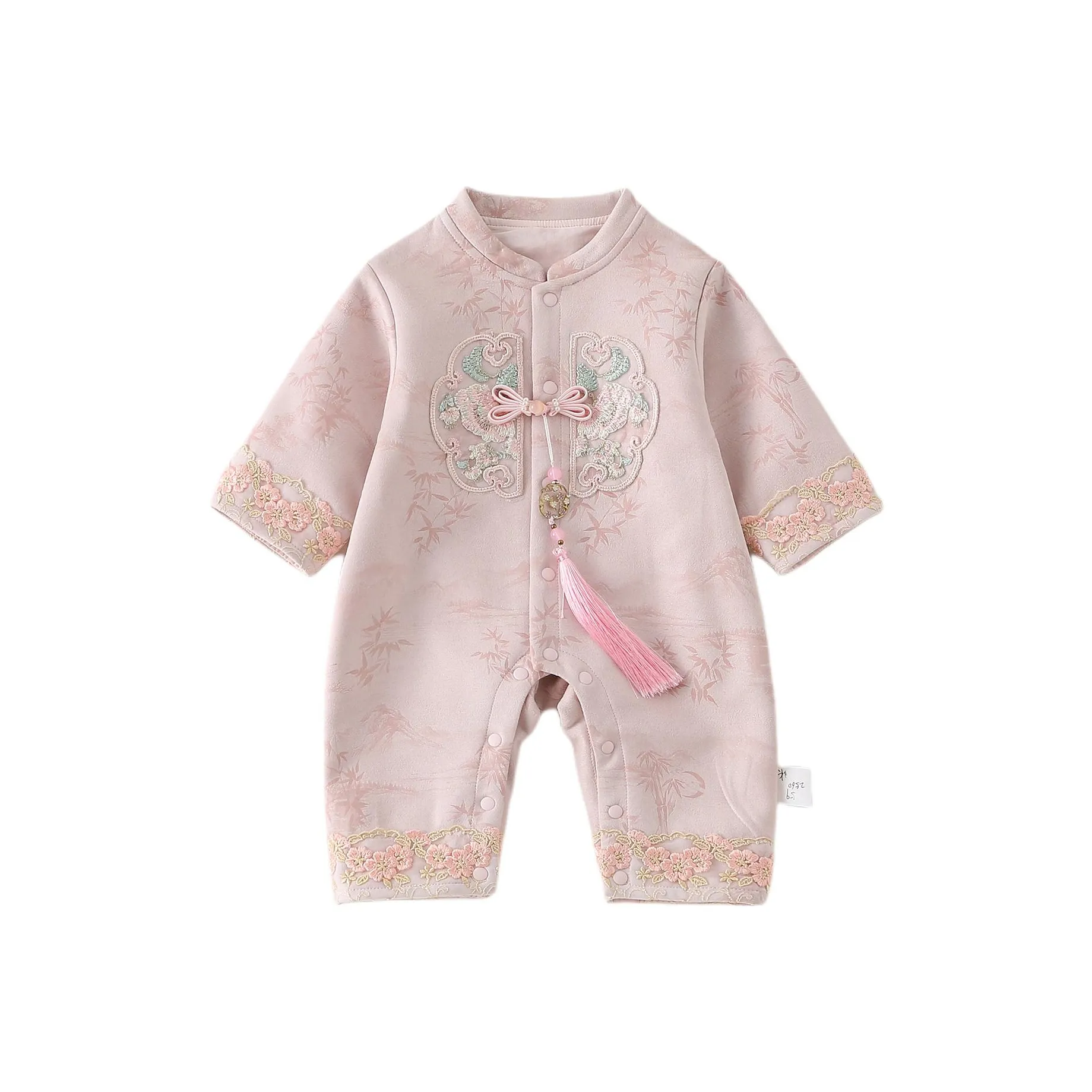 XiaoJinBu Розовые Детские Комбинезоны / Ползунки