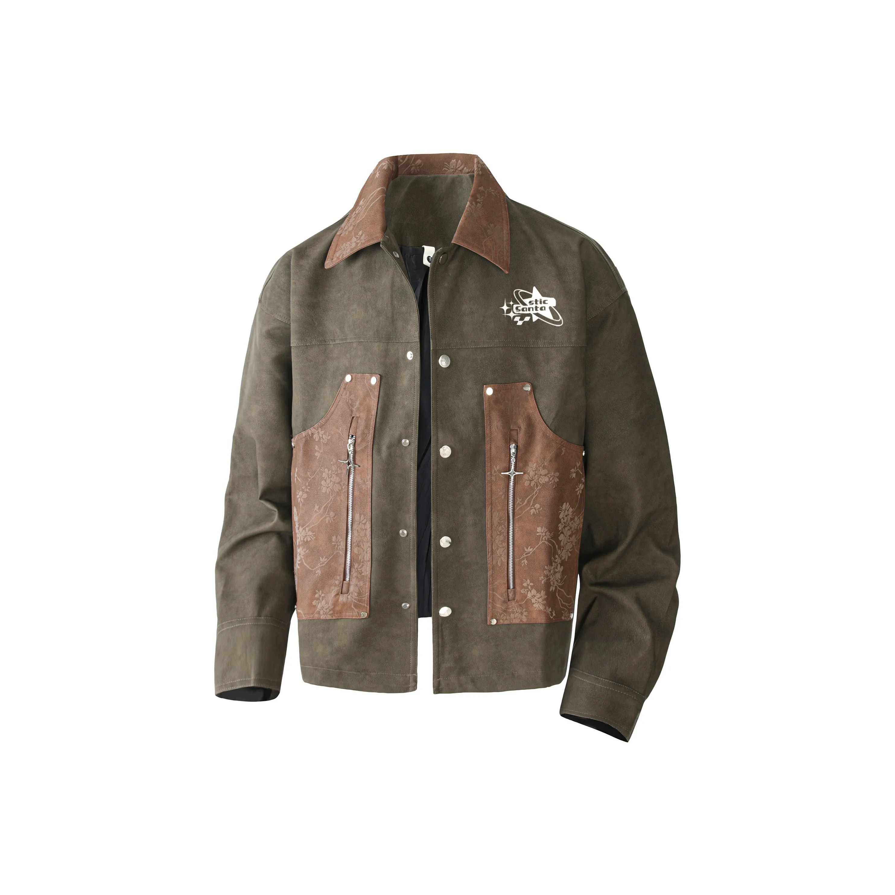 SANTASTIC Кожа Куртка Унисекс