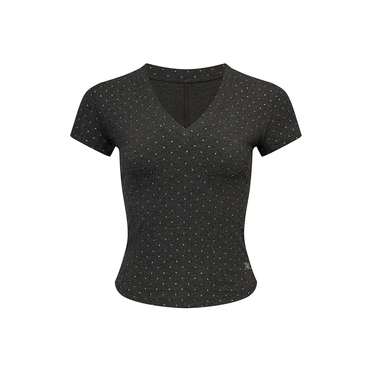 Ariseism Обычный Дизайн Sensitive V-образный вырез Hot Фиксированный Короткий рукав Т-рубашка для женщин Летний Облегающий крой Топ для женщин