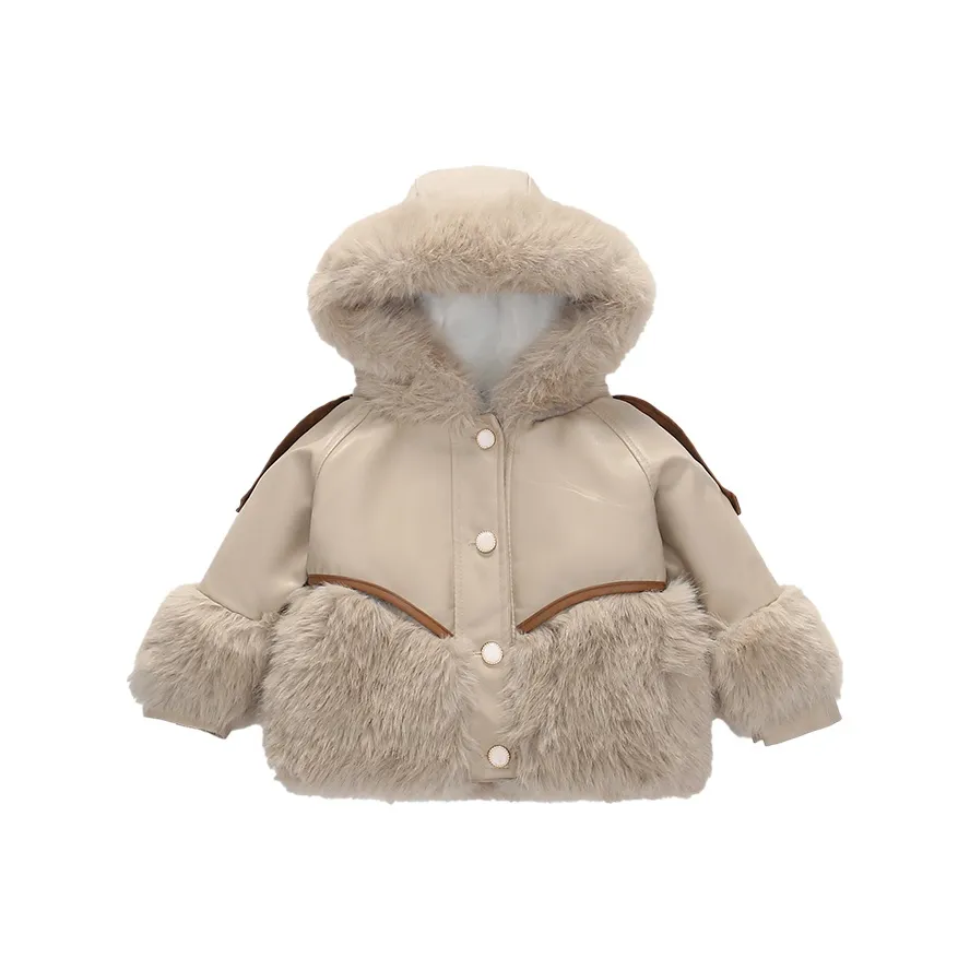 SUPEREDGE Хаки Kids Натуральный и искусственный мех