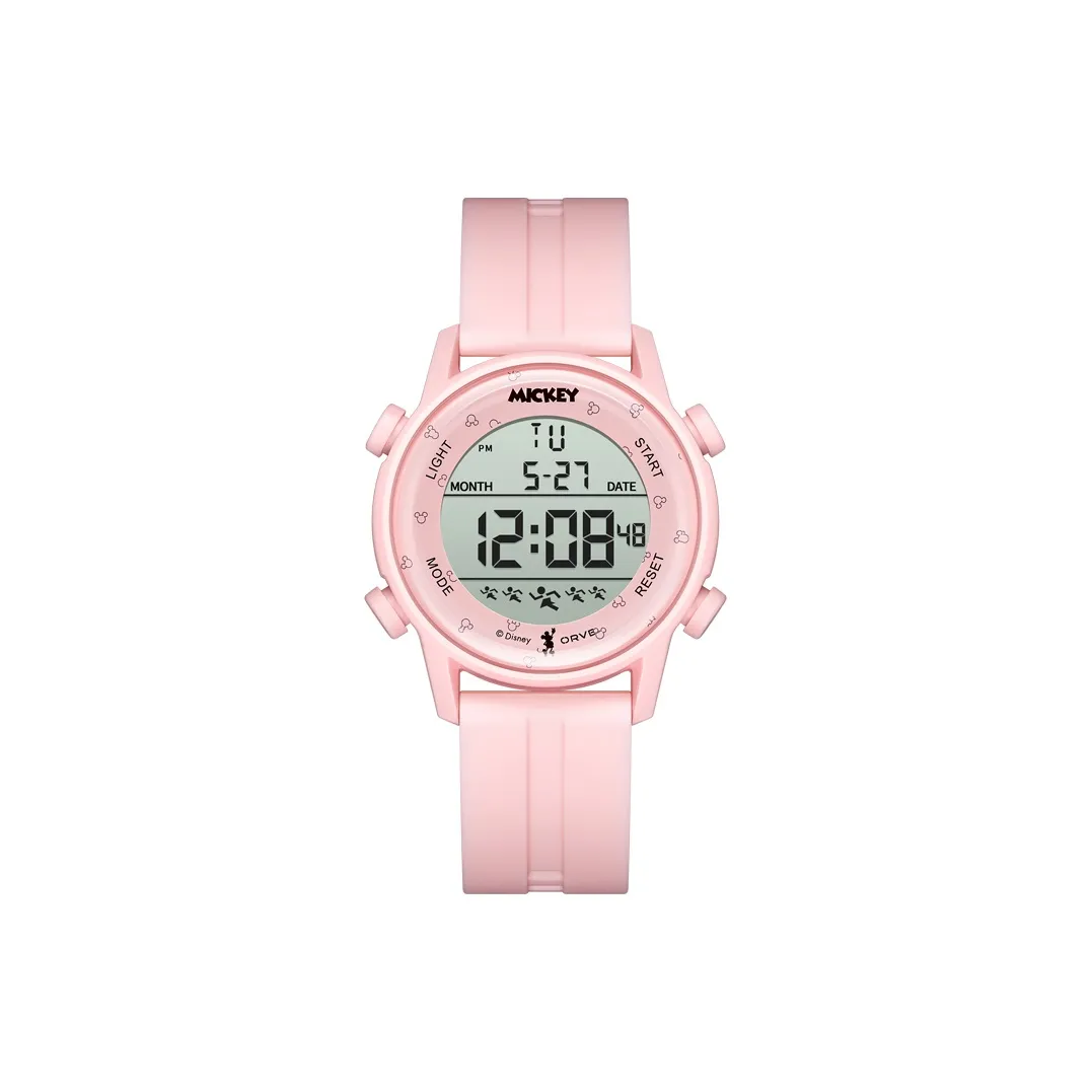 Disney Mickey Электронный механизм силиконовый ремешок унисекс серый циферблат