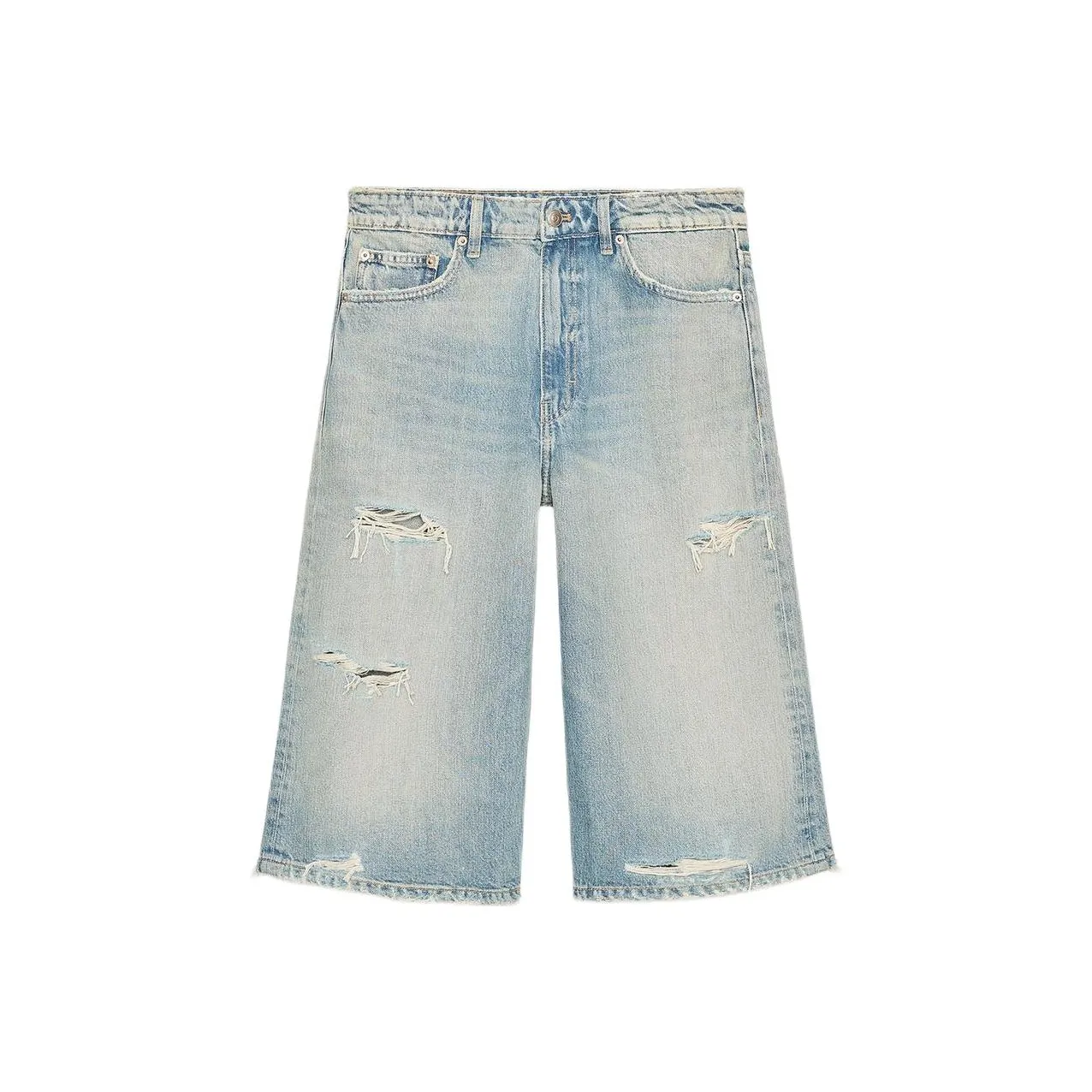 ZARA Trf Blue Women's Denim Shorts ZARA Trf Синий Женские Джинсовые Шорты