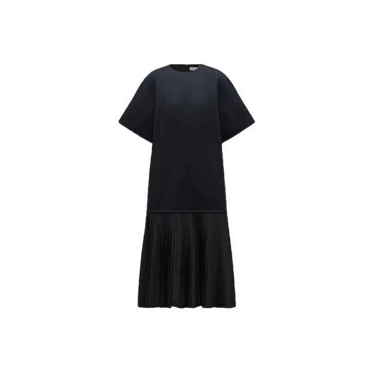 Moncler Short Sleeved Dress Women's Dark Blue