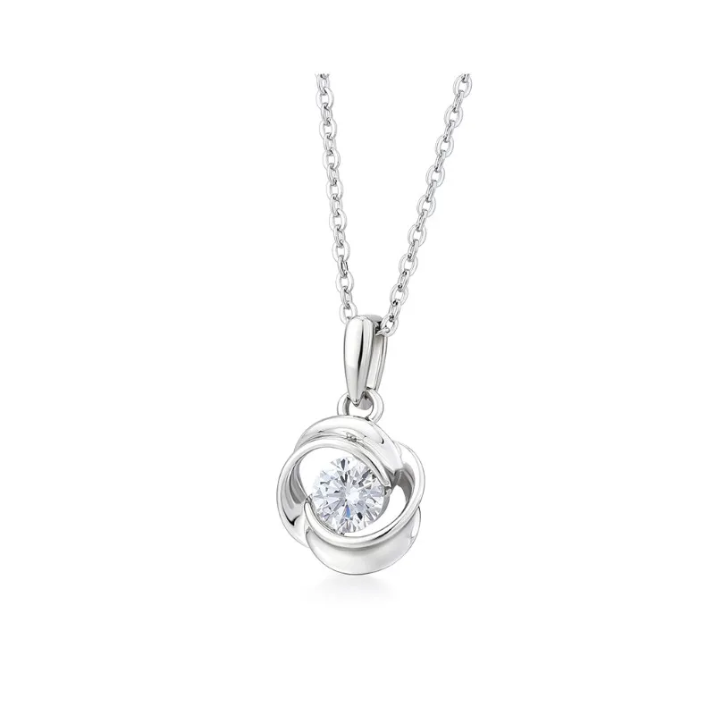 KADER S925/S999/18K Gold Necklaces Women's Silver White, Box Good Luck For Mother