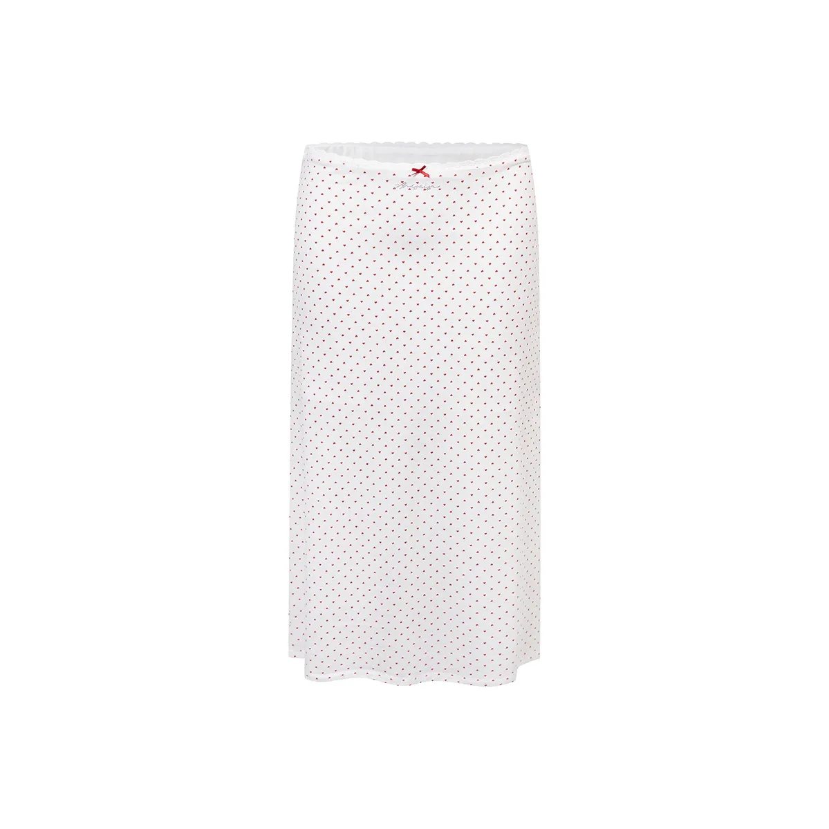 Ariseism Красный Гороховый узор Повседневные короткие юбки Женские Лето Юбка Женские