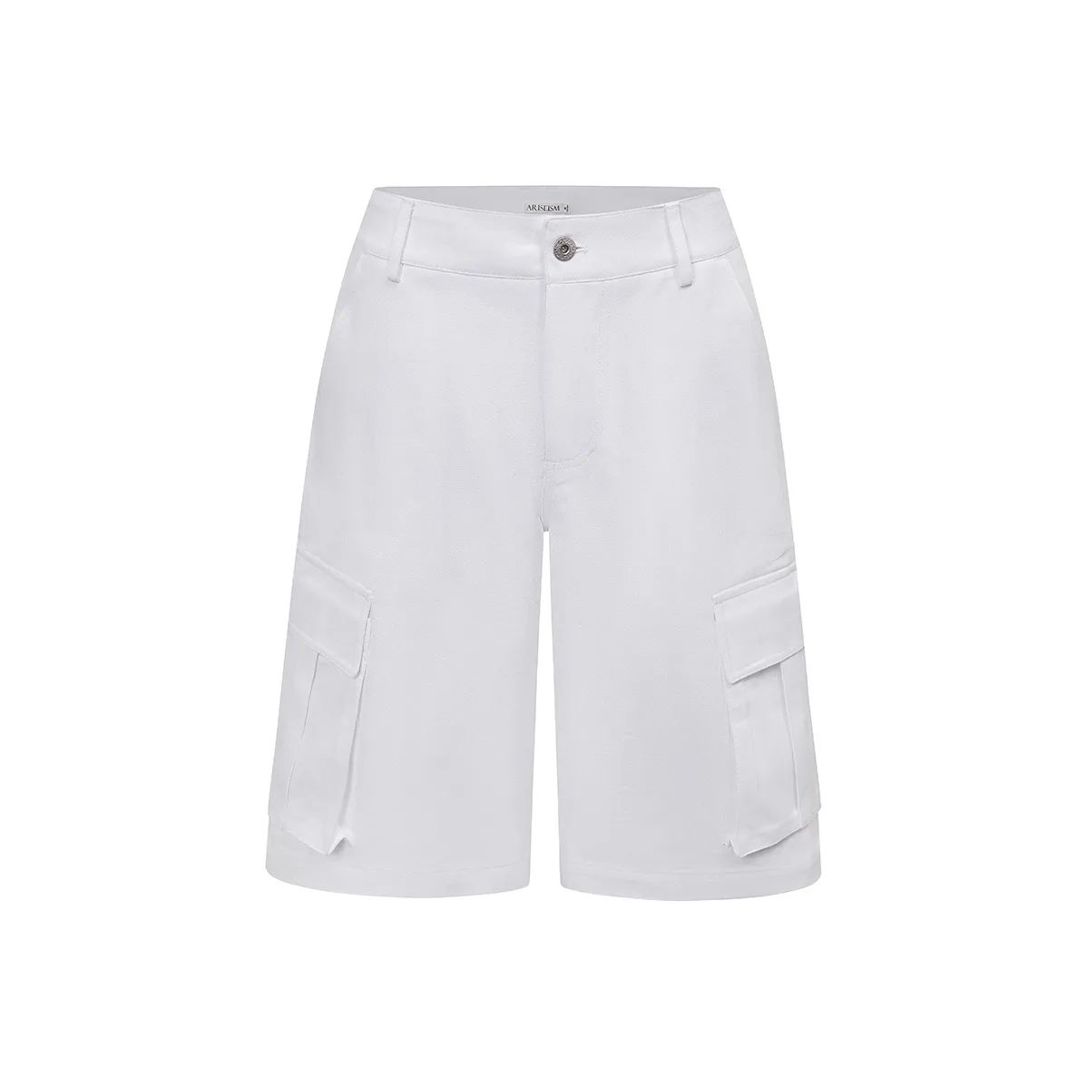 Ariseism Стильный Белый Повседневные шорты для Женщин Летние Шорты длиной до колена (размер в длину) Брюки Женские