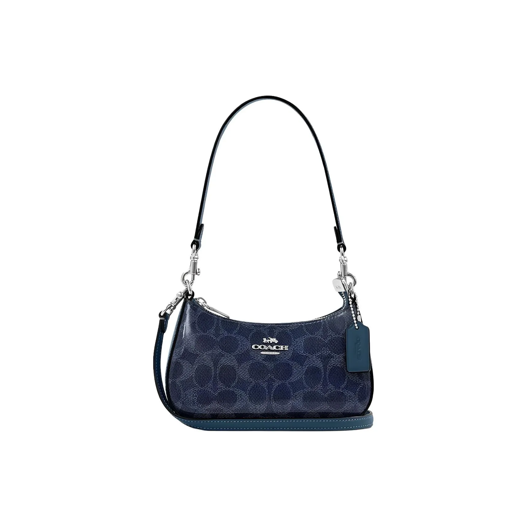 COACH Кожа Сумка через плечо Женская Синяя