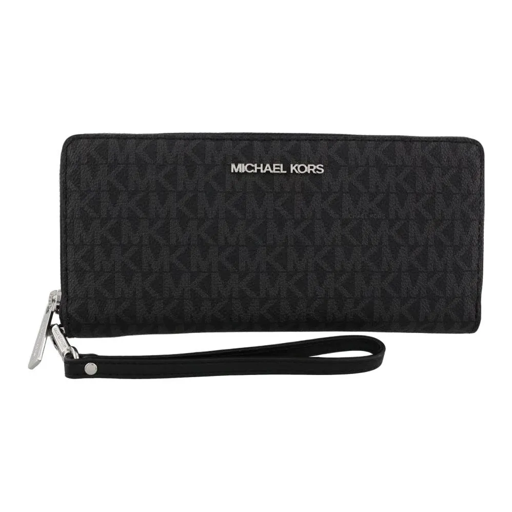 MICHAEL KORS Jet Set Leather Wallet Regular Women's Black