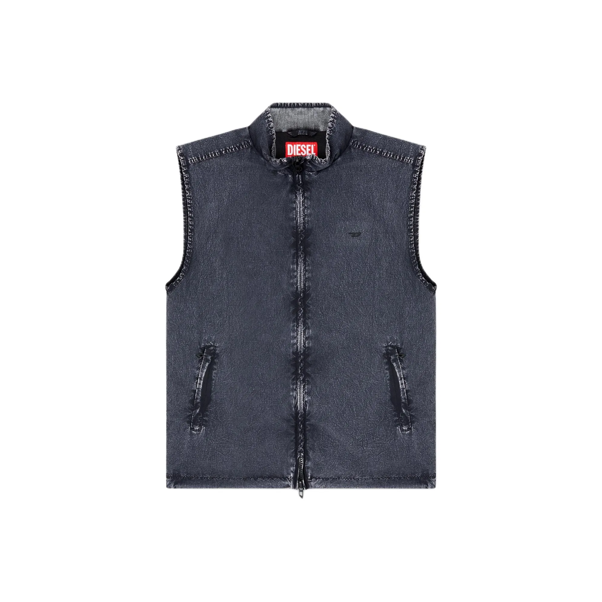 DIESEL Темно-синий Мужские жилеты